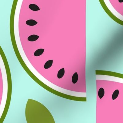 fruity watermelon geometric wallpaper scale