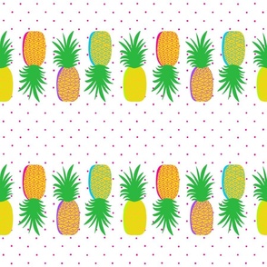 Pineapples & Polka Dots