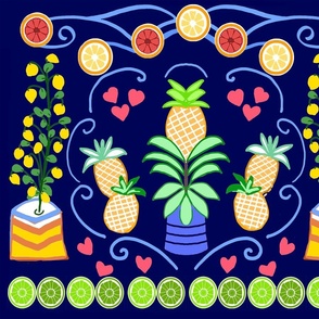 WHIMSICAL TROPICAL FRUITS