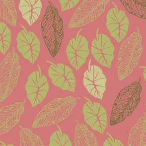 BUNCH OF LEAVES-HOT PINK