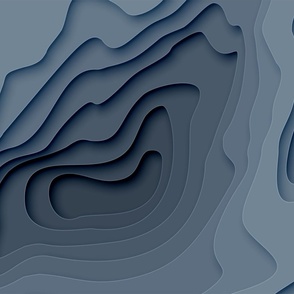 Mapping Contours, Ocean Depth Map, Map, Topographic, Blue Grey