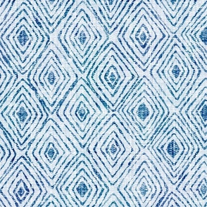 diamond print - blue