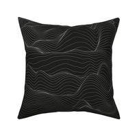 Topographic Map, Black and White Mapping Contours, Ocean Depth Map, Map, Topographic