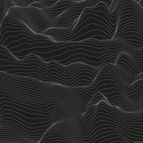 Topographic Map, Black and White Mapping Contours, Ocean Depth Map, Map, Topographic