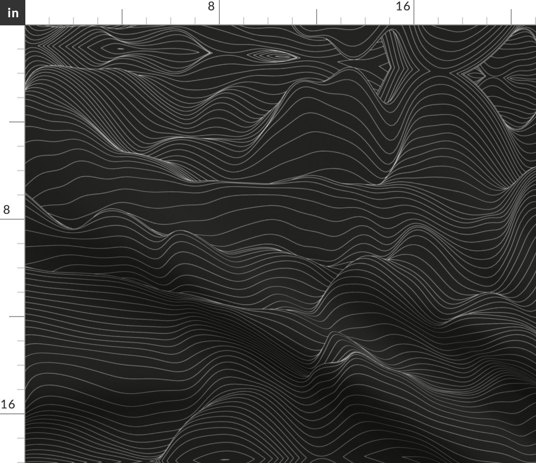 Topographic Map, Black and White Mapping Contours, Ocean Depth Map, Map, Topographic