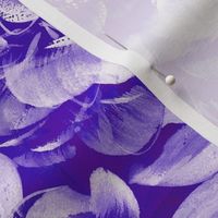 White watercolor wedding peonies on purple background