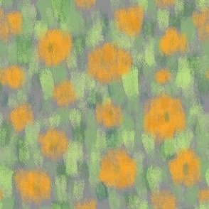 Orange Lilac Dreamy Poppy Field