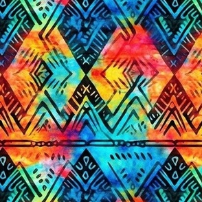 Rainbow Diamond Batik