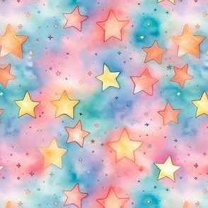 Watercolor Stars