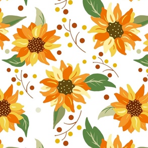 Nature Botanical Boho Sunflowers Large Scale