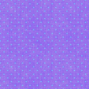 Blue and Purple Polka Dots | Small Scale Blue-Purple Vintage Linen Dots