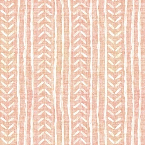 Mudcloth Stripe - coral