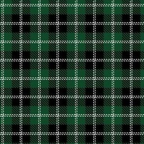 small 1.5x1.5in buffalo plaid - green and black