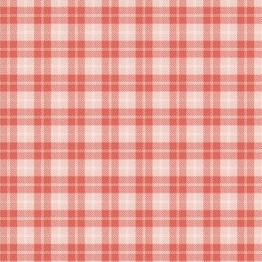 mini .75x.75in buffalo plaid - pink and white