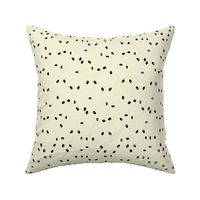 12x12 Scattered Spots black on cream