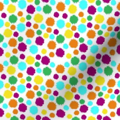 Seamless Dots-Spots Pattern Multicolor Bubbles Pattern and Background 