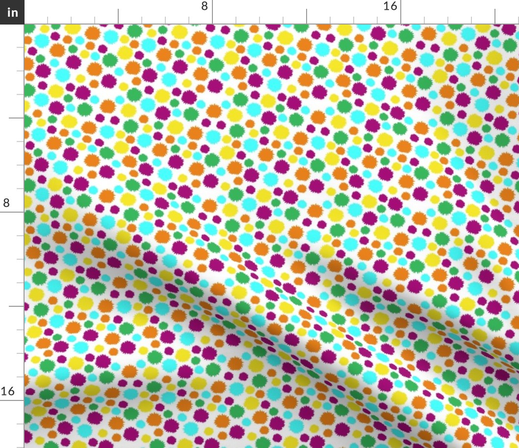 Seamless Dots-Spots Pattern Multicolor Bubbles Pattern and Background 