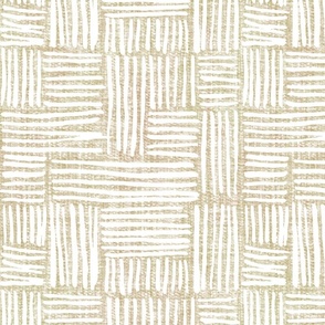 Textured Woven - white/sand