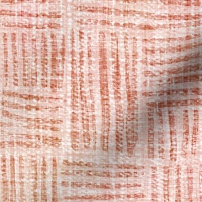Textured woven - coral