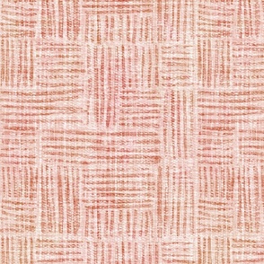 Textured woven - coral