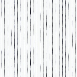 12x12 wonky pinstripes black stripes on white