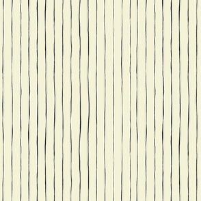 12x12 wonky pinstripes black stripes on cream