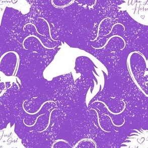 Just a Girl Who Loves Horses Purple 2