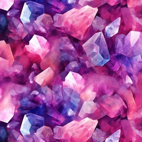 Purple Fluorapatite Prismatic Crystals