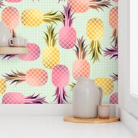 geometric pineapple - large