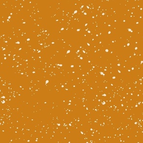 Paint Splatter Basic in burnt orange and yellow