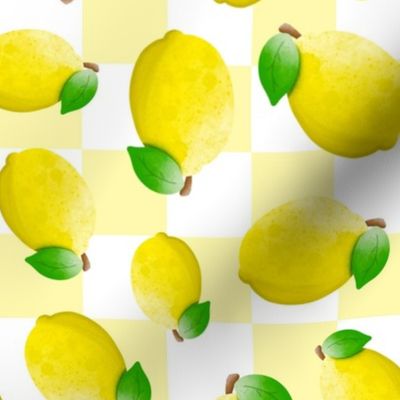 Large Scale Lemons on Soft Yellow Checkers