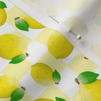 Medium Scale Lemons on Soft Yellow Checkers