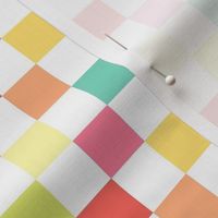 Medium Scale Colorful Pastel Checkboard