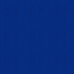 6x6 wonky pinstripes black stripes on royal blue