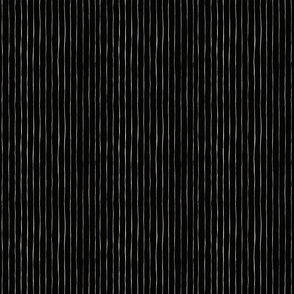 6x6 wonky pinstripes cream stripes on black
