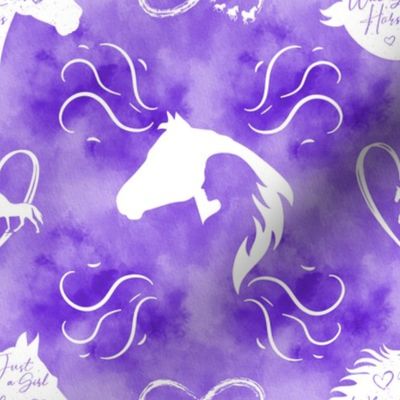 Just a Girl Who Loves Horses Purple 1