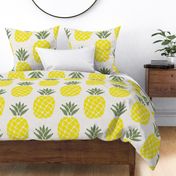 ikat pineapples in lemon lime and sage | large