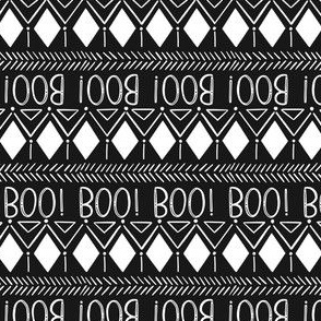 BOO! Spooky Geo in Black  - Small