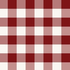 small 1.5x1.5in gingham - dark red