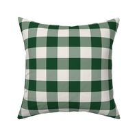 medium 3x3in gingham - dark green