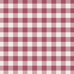 mini .75x.75in gingham - mulberry