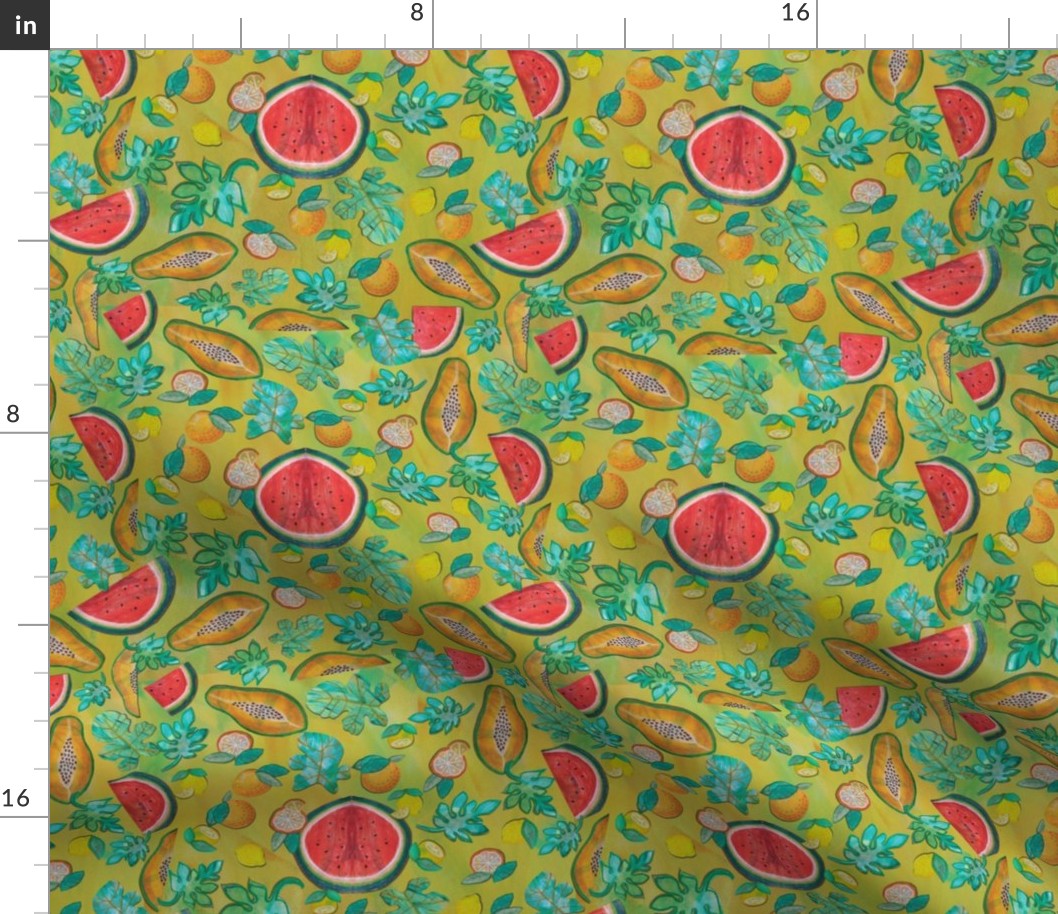 Tropical juicy fruits in mango base 060623