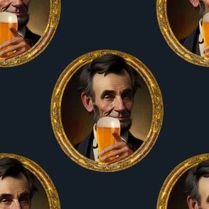 Abe Lincoln with Beer