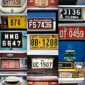 Vintage License Plates Patchwork