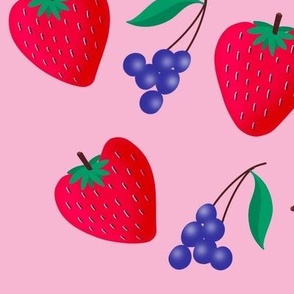 Summer tropical berry pattern