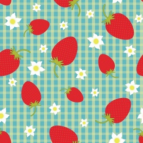 Strawberry gingham
