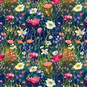 Vibrant Floral Meadow
