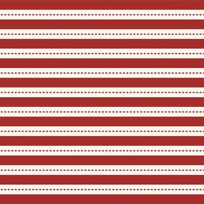 Love Lines: Red And Cream Valentine's Day Stripes Pattern
