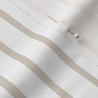 Pencil Hand Drawn Stripe in Light Tan on White