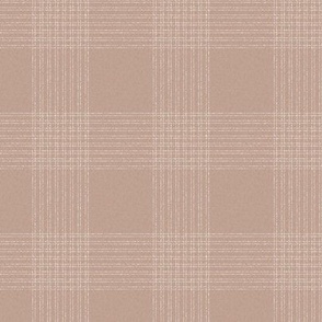 Crossover Plaid Dark small: Blush Beige & Cream Linear Plaid 